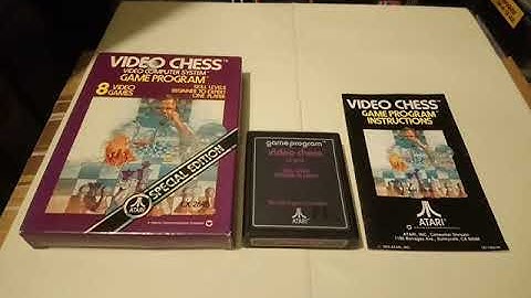 VIDEO CHESS Atari 2600 Video Computer System Game Program PAL Region Version Contents 23.02.20