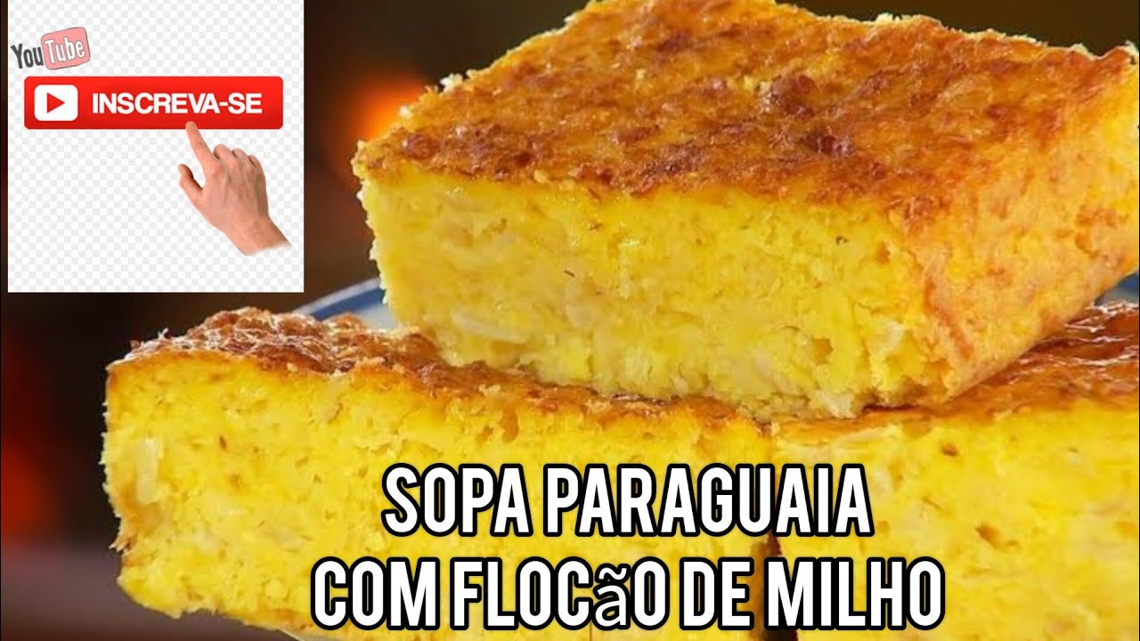 Sopa Paraguaia com Flocão de Milho