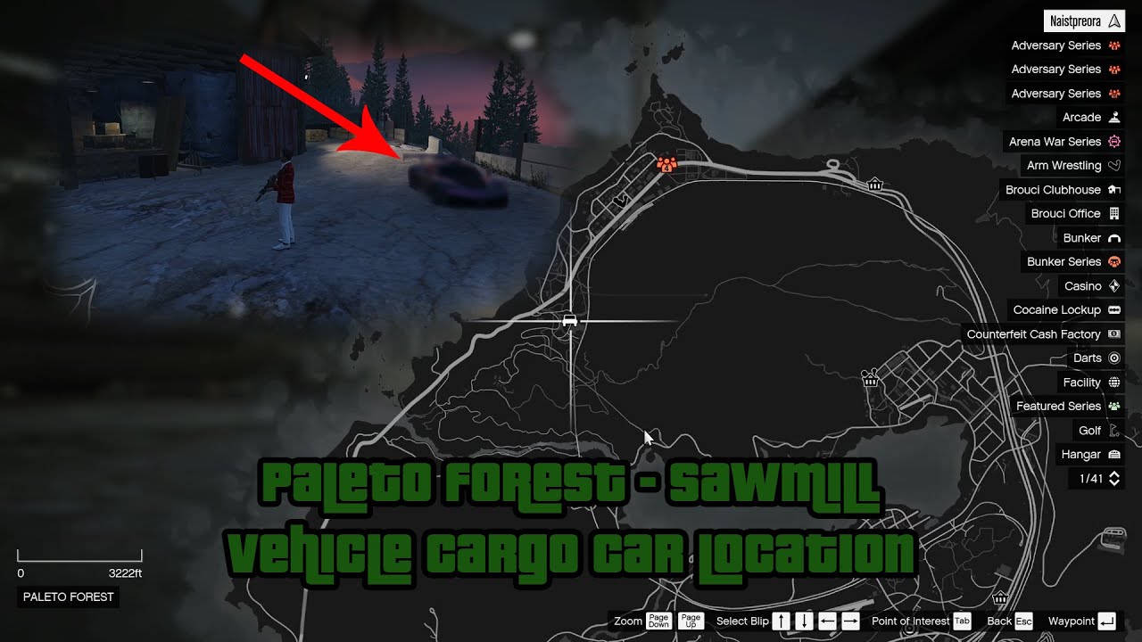 Gta V Tutorial Paleto Forest Sawmill Vehicle Cargo Car Location