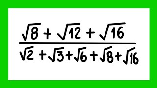 Fração com Raiz Quadrada || Radiciação || Matemática