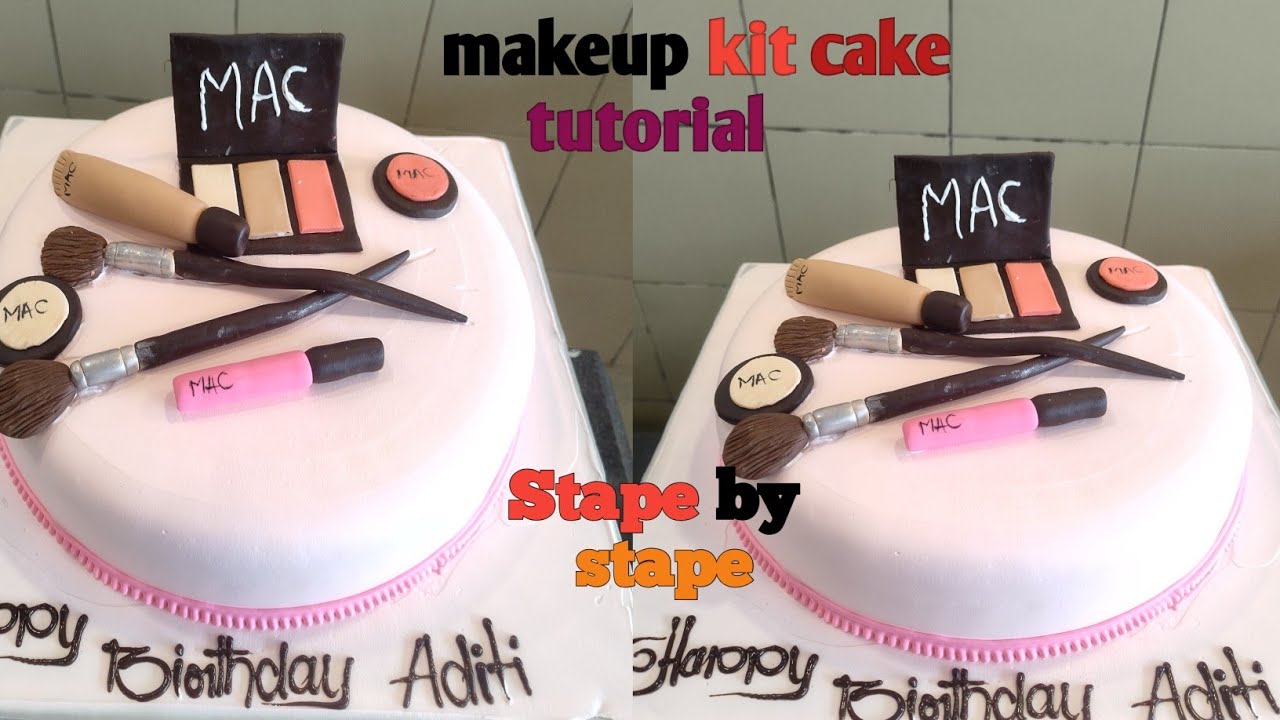 How To Make Makeup Kit Cake