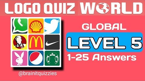 LOGO QUIZ WORLD | COMPLETE ANSWER, LEVEL 5 @brainitquiz #logoquizworld