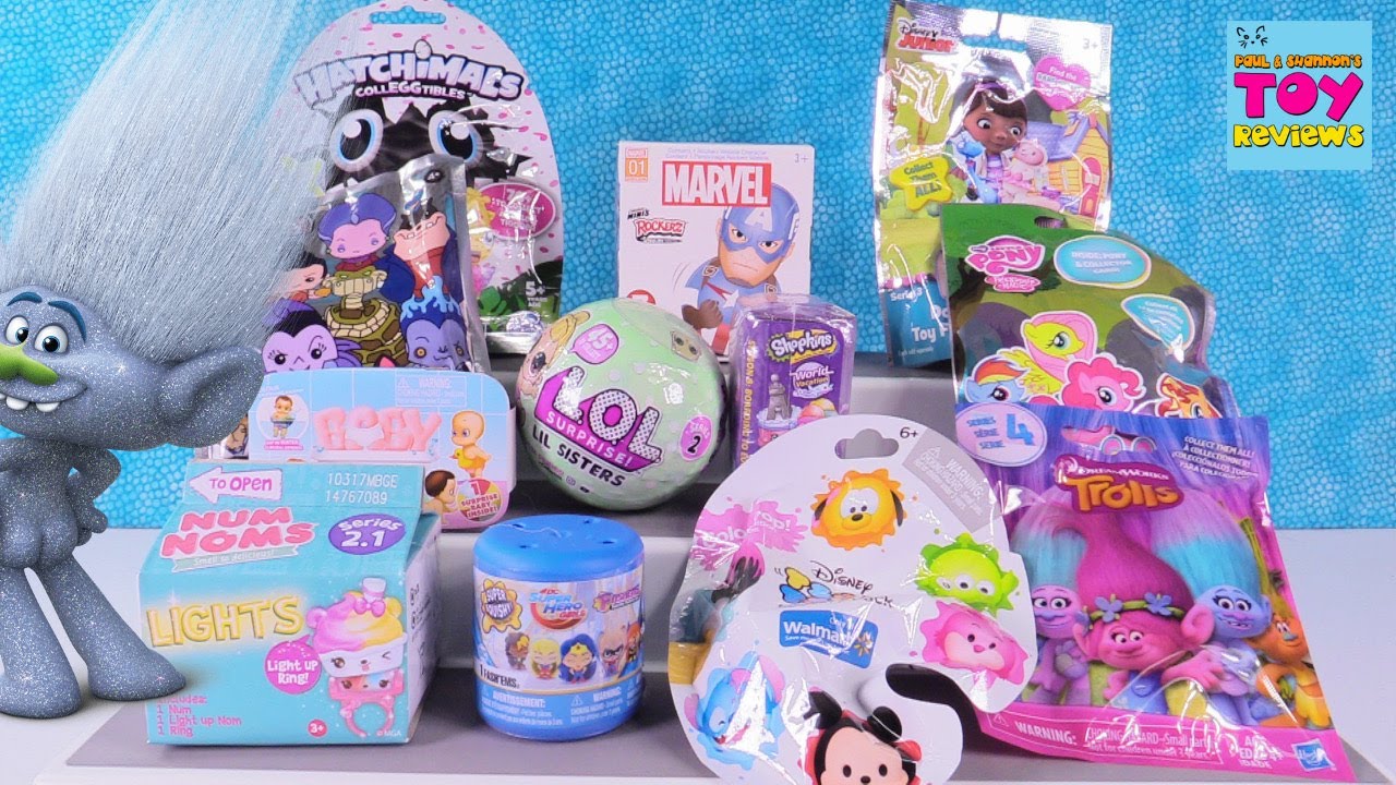 kawaii emoticons Disney Tsum Tsum Baby Secrets Trolls LOL Surprise Doll Toy Review | PSToyReviews