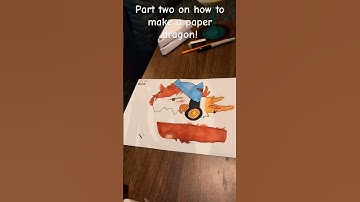 How to make a paper dragon part 2 #art #drawing #paperdragons #papercraft