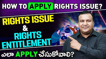 How To Apply Rights Issue Online | Rights issue in Net banking | Money Purse Clips