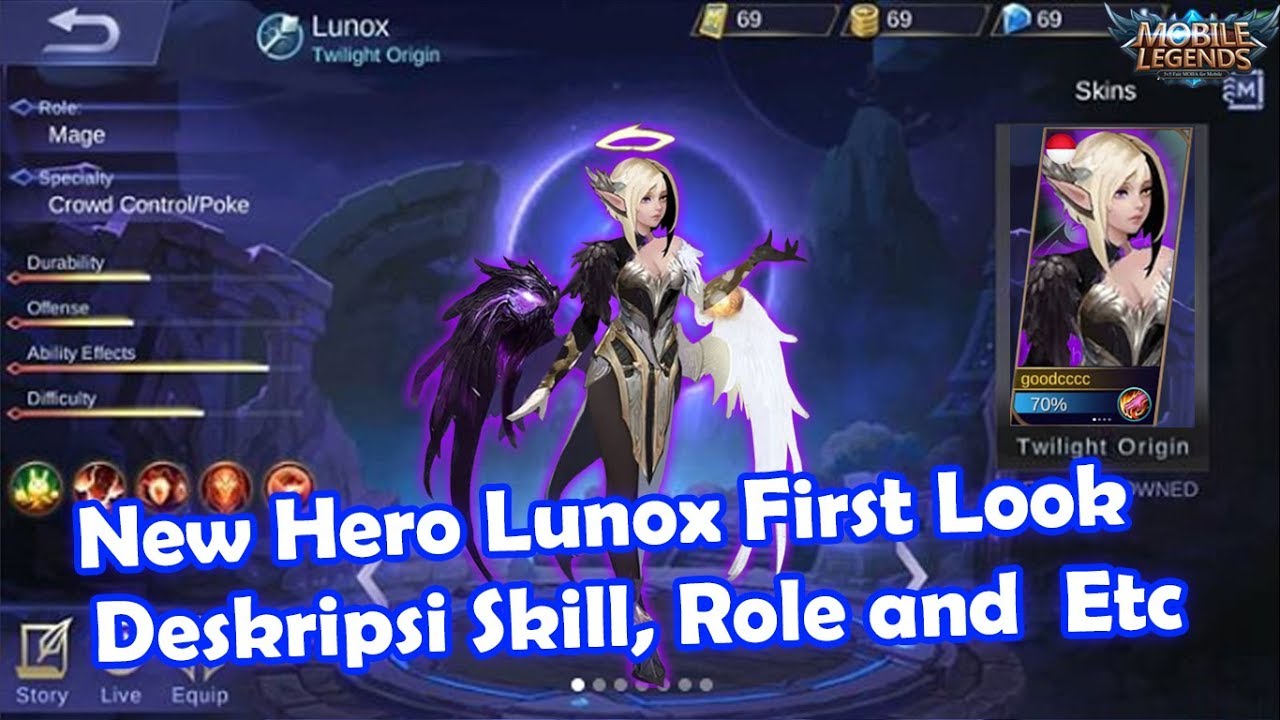 Upcoming New Hero Lunox Skill Info