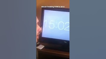Bitcoin breaking $100 in 2013