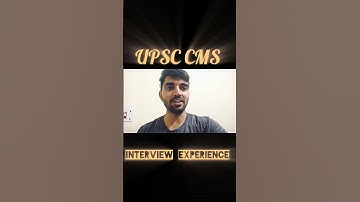 My UPSC CMS Interview experience #upsccms #medicalofficer