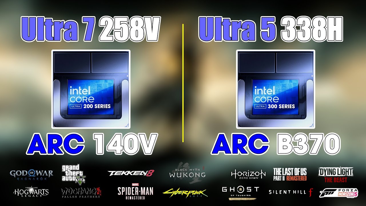 Intel Ultra 5 338H & Ultra 5 258V: Arc B370 & Arc 140V Gaming Test | 1080p @ 30W TDP