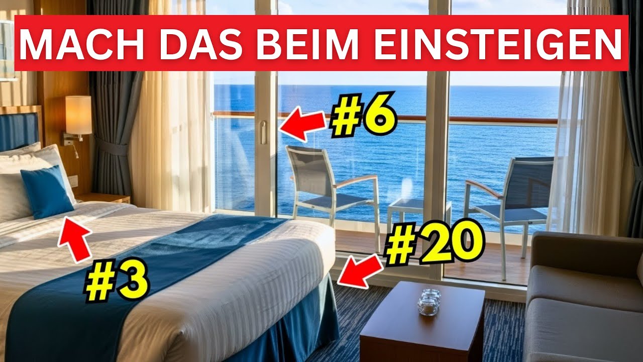20 Dinge, die CLEVER Kreuzfahrer tun, wenn sie ihre Kabine betreten