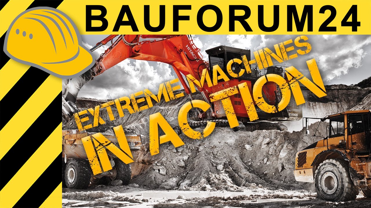 EXTREME MACHINES: Hitachi EX1900-6 Excavator in Quarry Action - Kaolin Hirschau