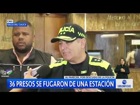 36 presos se fugaron de una estación de Policía en Cali