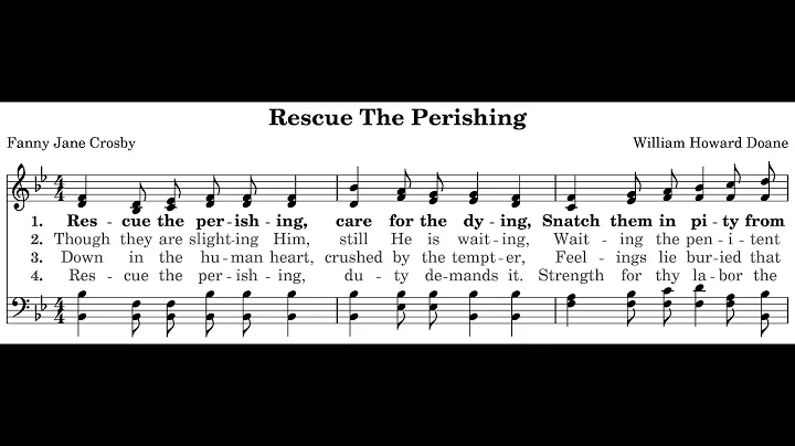 Rescue The Perishing - Congregational Piano Style