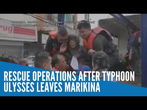 Rescue operations after Typhoon Ulysses leaves Marikina