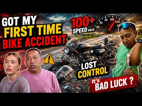 GOT MY FIRST TIME ACCIDENT | LOST SPEED CONTROL | BIKE ACCIDENT | ACCIDENT | TIBETANYOUTUBER 