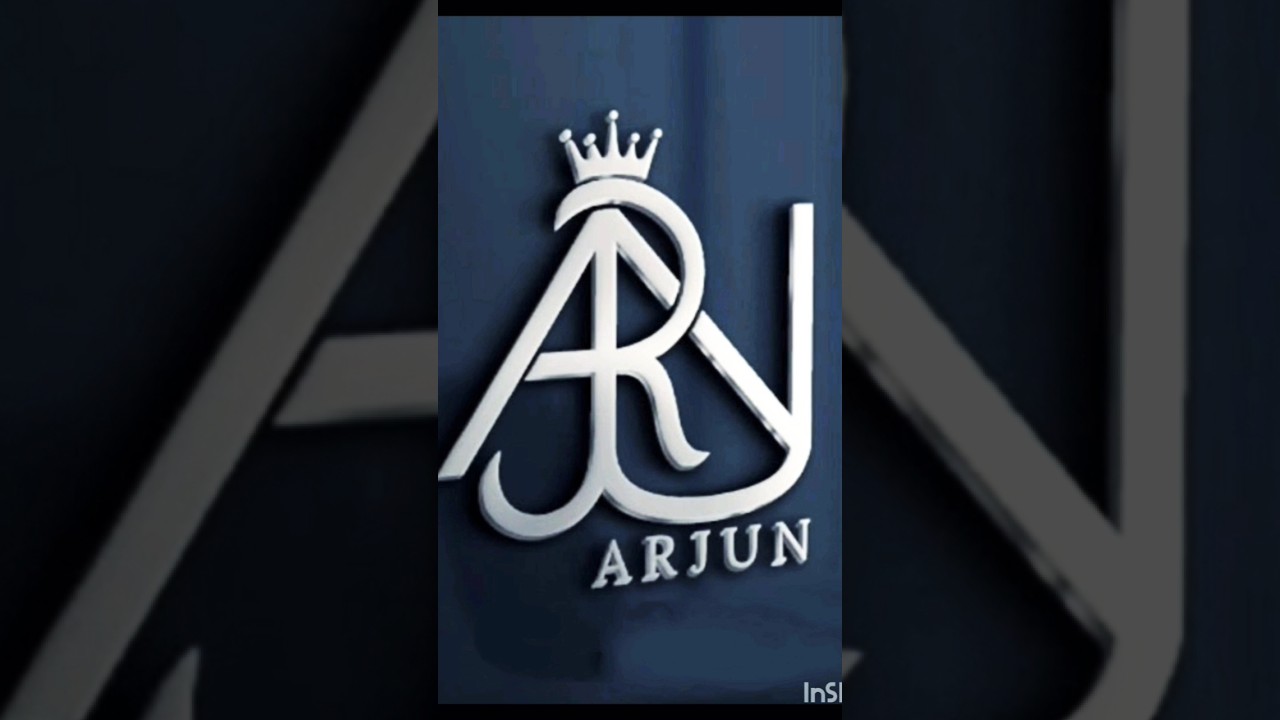 30 days name logo challenge day-1 (Arjun) 