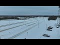 Snow covers I-540 in Arkansas