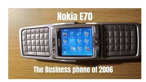The Nokia E70- The Business Phone of 2006- Revisited in 2025