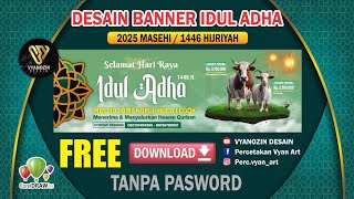 Desain Banner Idul Adha 1446 H. Free Download