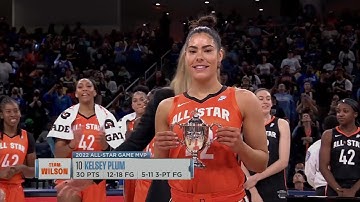 Kelsey Plum Wins MVP Of 2022 WNBA All-Star Game After Tying Record, 30 Points | Post Game Interview