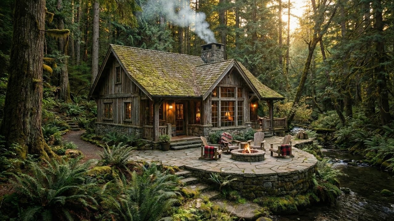 Man Built a Luxury Cabin in the Middle of the Dense Forest - YouTube