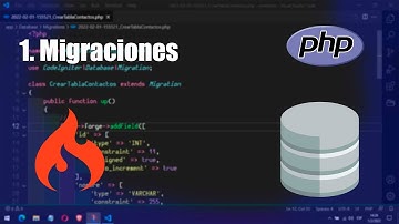1. App de contactos con CodeIgniter 4 | Migraciones: creando nuestra tabla