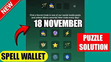 Spell Wallet Daily Puzzle 18 & 19 November| SpellWallet Today Puzzle| Spell Wallet Secret codes