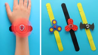 Paper Gaming Watch - Superhero, Spiderman, Batman Fidget Spinner. Spinner Bracelet - Anti-Stress DIY