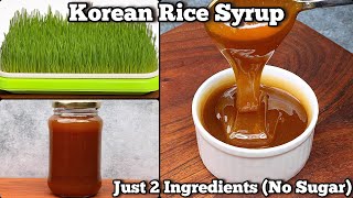 Homemade Korean Rice Syrup| How to Make Malt/Maltose Syrup at Home~2 Ingredients