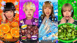 【大食い】メンバーカラーの食べ物1キロ誰が1番早く食べ切れる?!