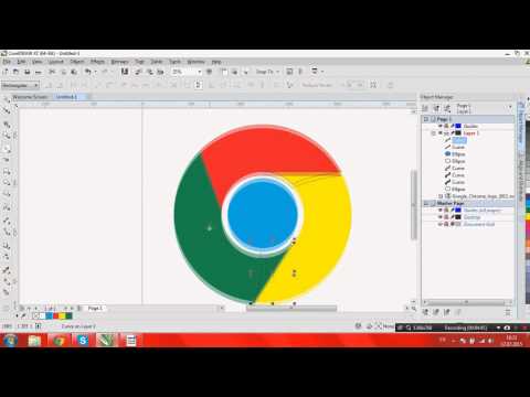 Corel Draw Tutorials 3 GEO/ Corel Draw გაკვეთილი 3 (Logo)