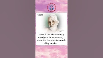 There is NO MIND- Ramana Maharshi Quote| #ramanamaharshi #enlightenment #selfrealization #spiritual