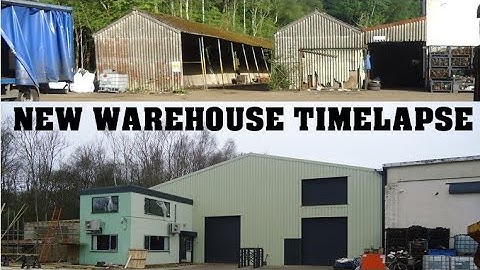 TIMELAPSE NEW WAREHOUSE BEING BUILT