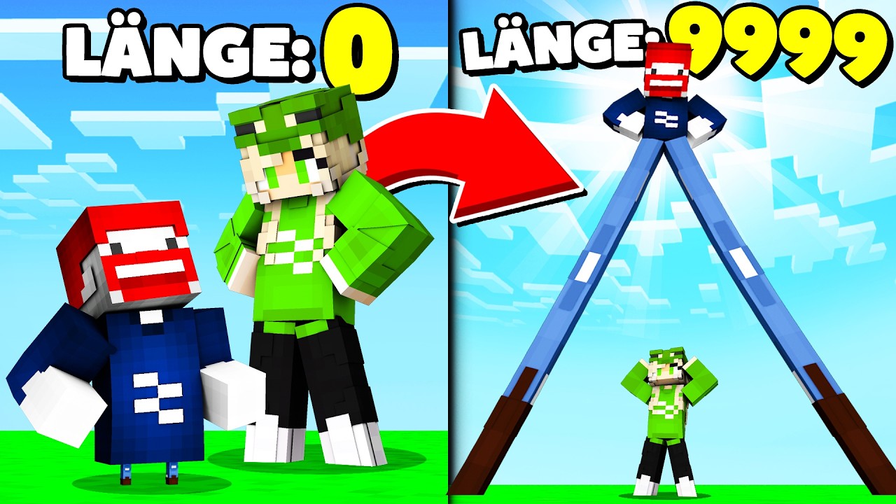 AUF DIESEM SERVER WACHSEN DEINE BEINE UNENDLICH in Minecraft