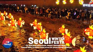 Magical Christmas Lights Walk at Cheonggyecheon​ | Seoul Winter Festa 2025