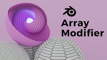 ARRAY MODIFIER! Important tutorial for beginners! Create abstract Shell.