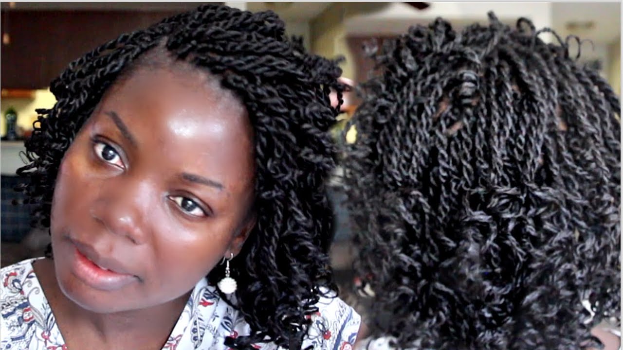 Small Senegalese Twist with curly ends YouTube
