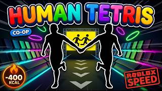 ROBLOX SPEED KEYBOARD | HUMAN TETRIS 2 Player Co-op | Immersive Interactive Warm-Up | 9 MIN #183 screenshot 1