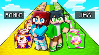 Lucky Blocks POMNI vs JAX vs CAINE vs KINGER 😱😂 Minecraft