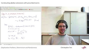 Christopher Frei: Constructing abelian extensions with prescribed norms