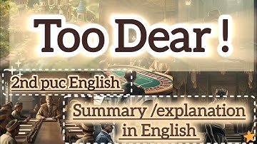 Too Dear 2e puc samenvatting in het Engels | Leo Tolstoj | 2e puc Engels |