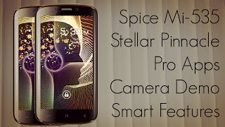 Spice Mi-535 Stellar Pinnacle Pro Apps / Camera Demo / Smart Features