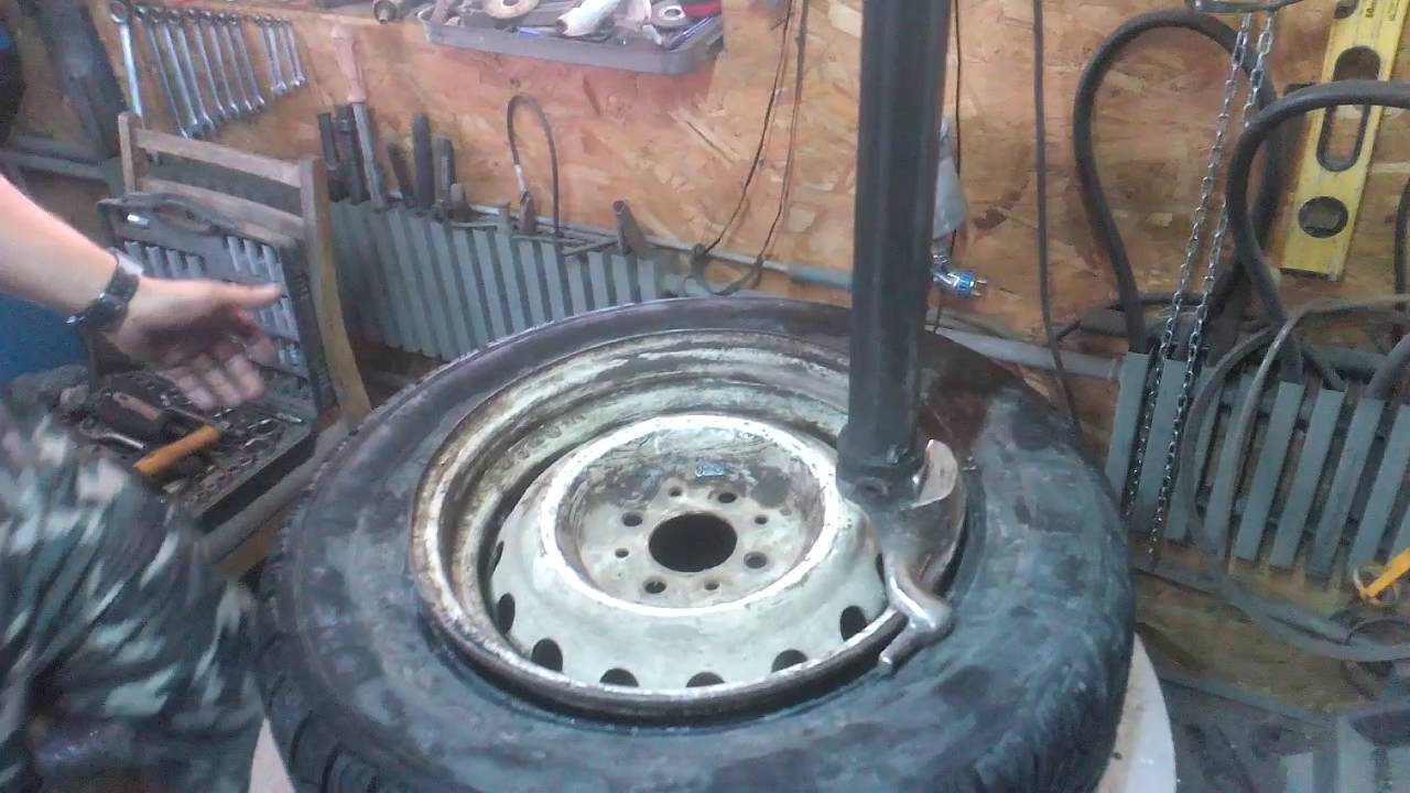 шиномонтаж сборка колеса - YouTube