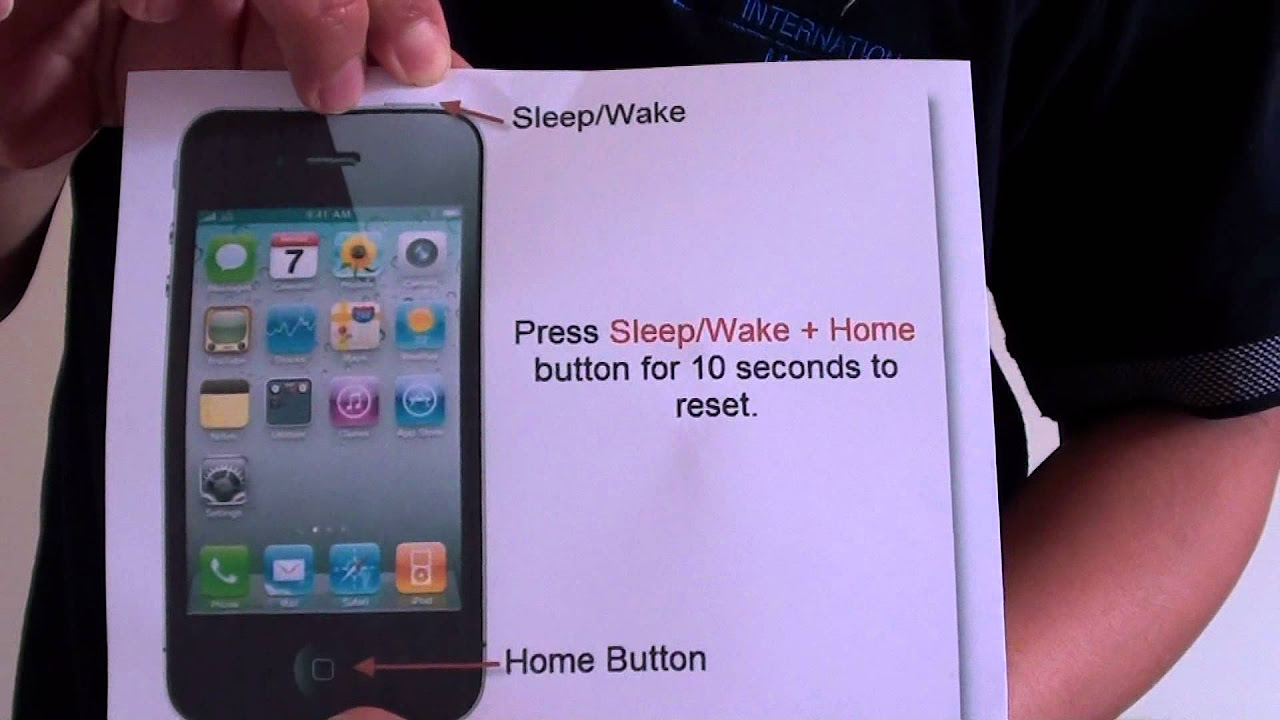 วิธี รีเซ็ต iphone 4  New  iPhone 4: How to Hard Reset