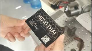 The Best Fiber Laser Marking Machine Marking business card test of 2021