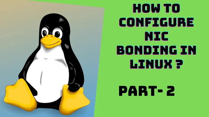 How to configure NIC bonding in linux ? part 2 | bonding | ifcfg-bond0 | ifconfig |