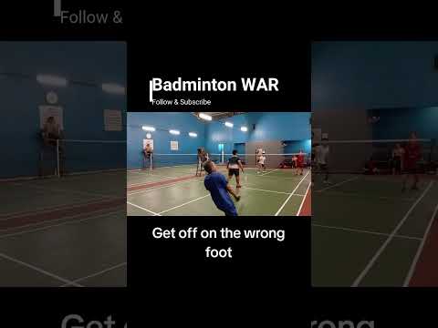 Get off on the wrong foot #shorts #shortvideo #badminton #reels #highlights