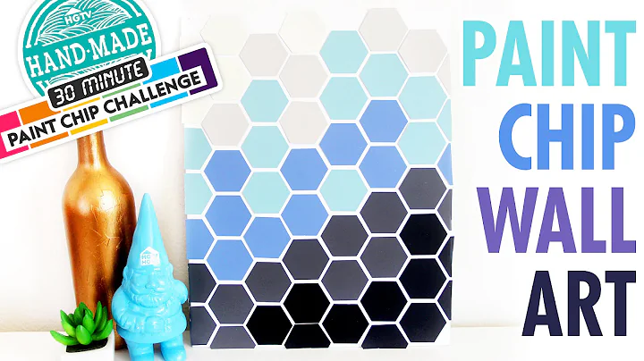 DIY Paint Chip Wall Art - Marianne's 30 Minute Cra...