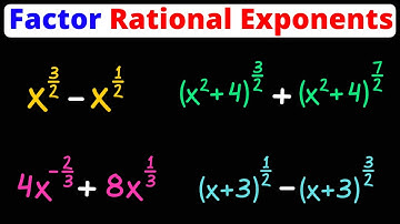 Factor Expressions with Rational Exponents | Eat Pi