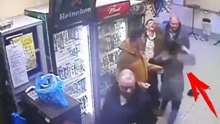 Хрупкая девушка продавец вырубила с удара БУЙНОГО. Приколы в магазине! Гусь Хрустальный Хрупкая девушка продавец вырубила с удара БУЙНОГО. Приколы в магазине! Гусь Хрустальный